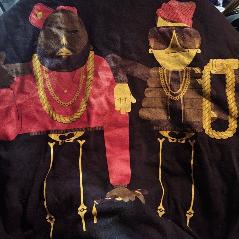 Ultra rare run the jewels merch bottom half skeletons from early tour
